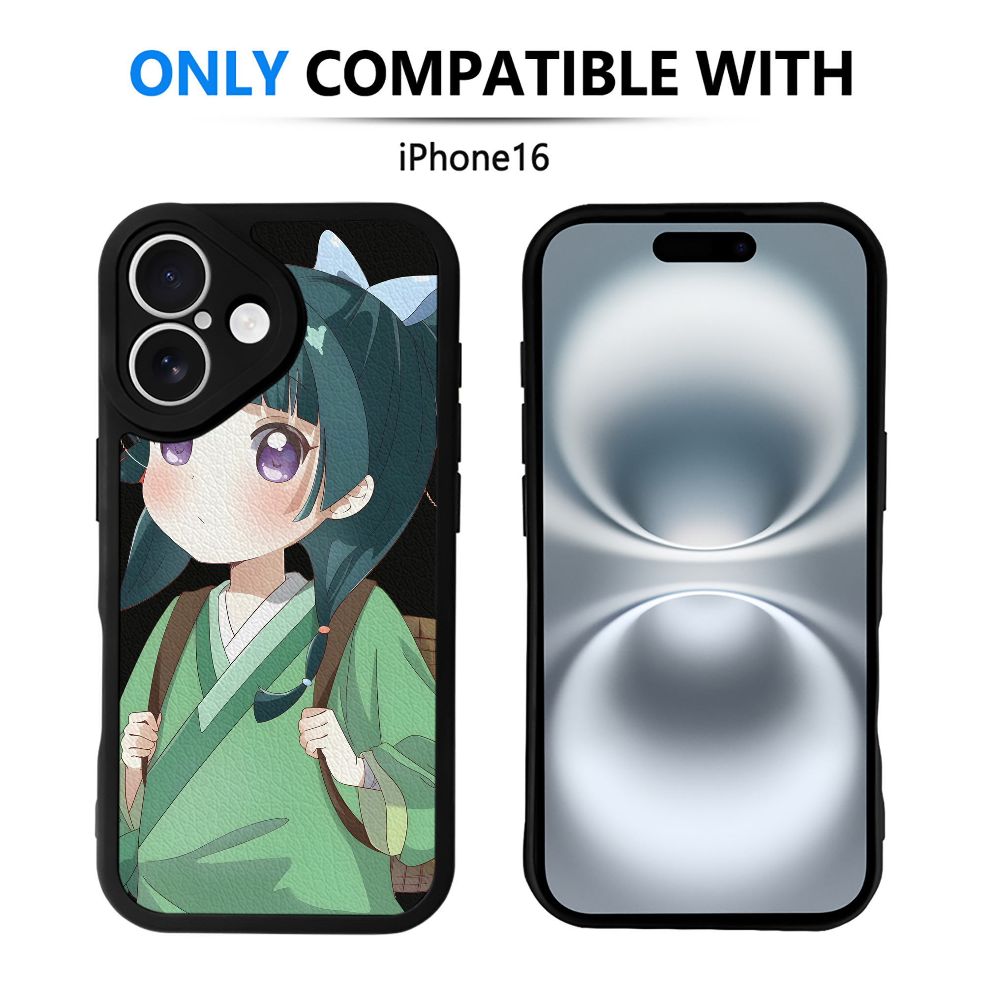 （画像用） 薬屋のひとりごと The Apothecary Diaries 【iPhone 16シリーズ対応】シリコンスマホケース（レザー調） 材質：シリコン
